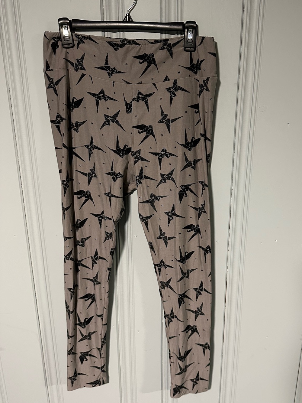 Vintage LulaRoe Leggings with Paper Crane Pattern sz T/C